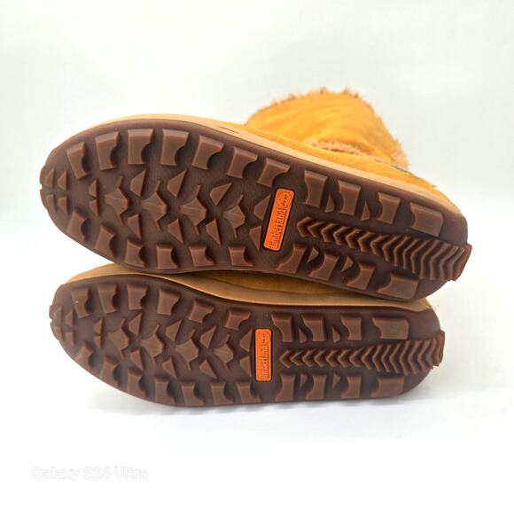 Timberland Mukluk Wheat Nubuck Boots Faux Fur Lining Winter Bootie Women's 7 - Picture 5 of 10